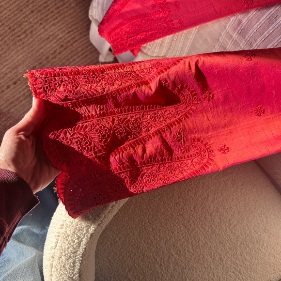 Plenty by tracy Red Reese silk pant size small p - Picture 4 of 8